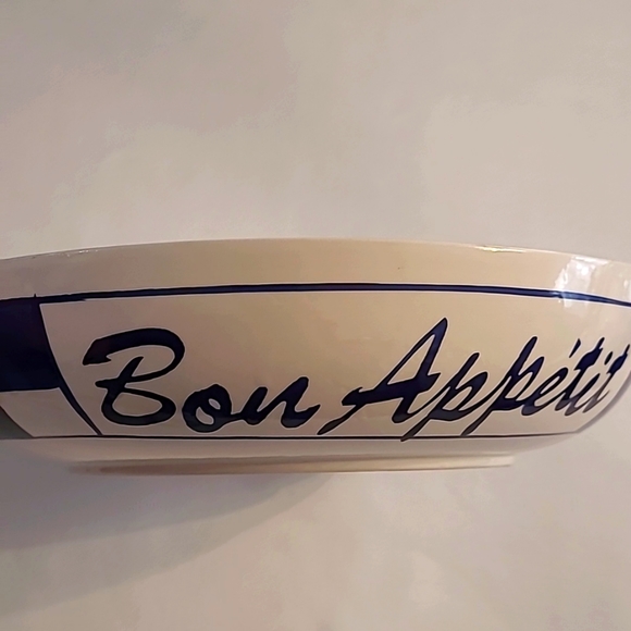 Rare Vintage Bon Appétit Large Pasta/Salad Serving Bowl, Vegetable Motif - Picture 12 of 13